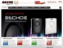 Tablet Screenshot of grothegmbh.de